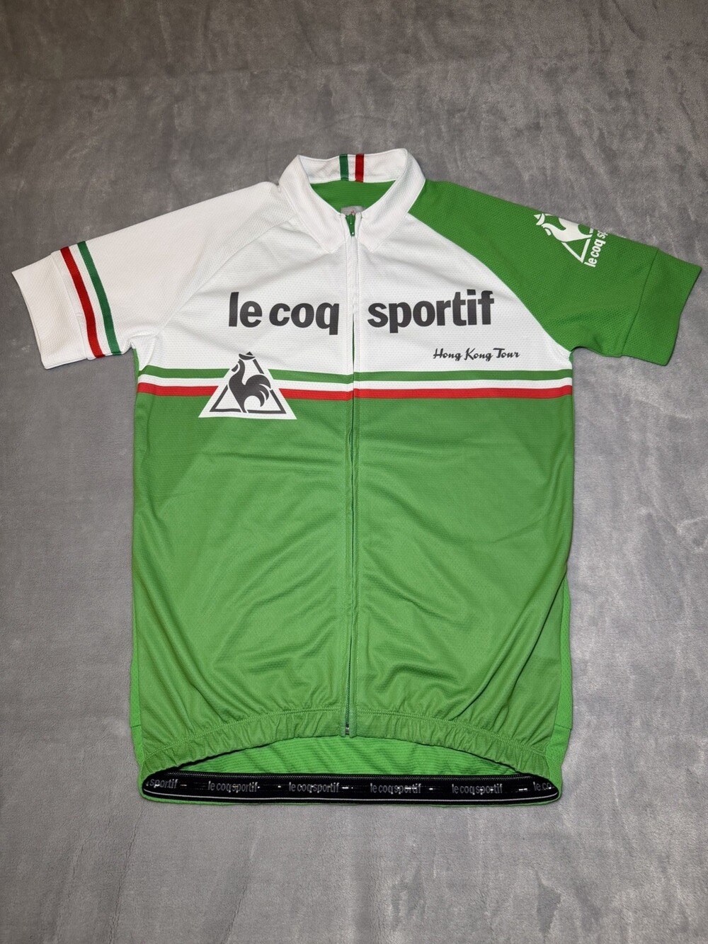Le Coq Sportif Poly Cycling Jersey 2014 Hong Kong Tour Unisex Large Full Zip-up
